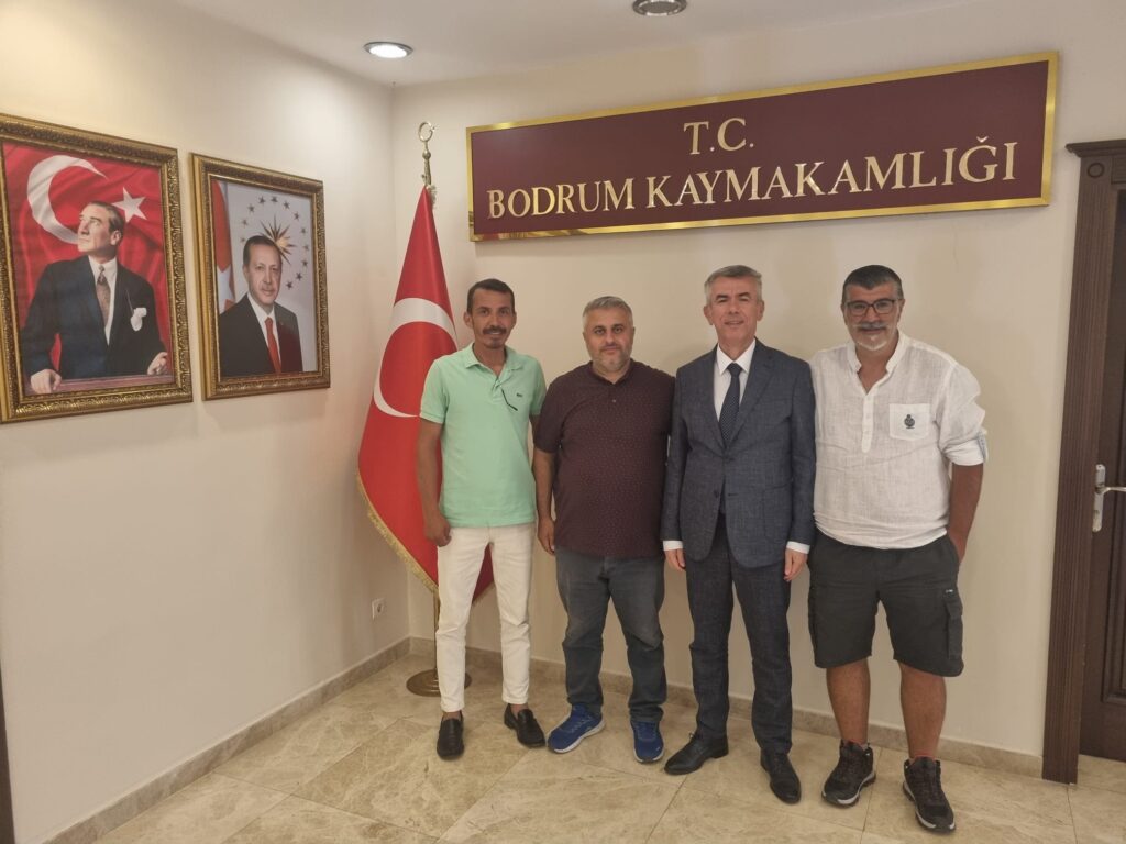 TİMBİR İngiltere Temsilcisi İsmail Karakaş, İş İnsanları Mustafa Aycı ve Bülent Turan’dan Bodrum Kaymakamı Ali Sırmalı’ya Ziyaret