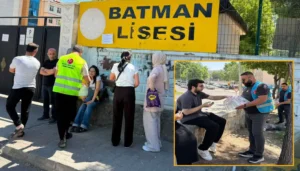 MHP Batman teşkilatı’ndan YKS velilerine soğuk su ikramı