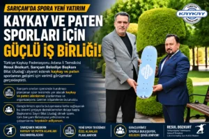 Sarıçam’da kaykay ve paten sporları için iş birliği