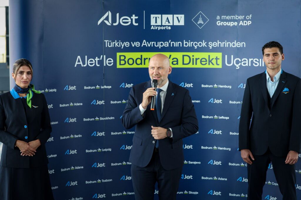 AJet, Milas-Bodrum Havalimanı’ndan Avrupa’ya direkt seferlere başladı