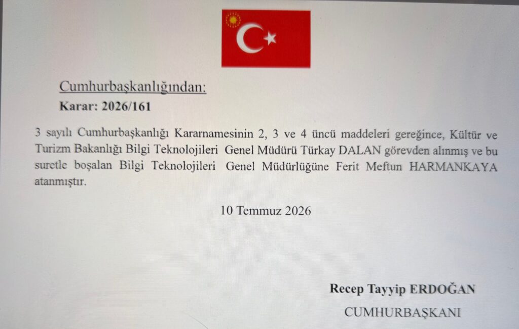 Görevden alma ve Atamalar Resmi Gazete'de