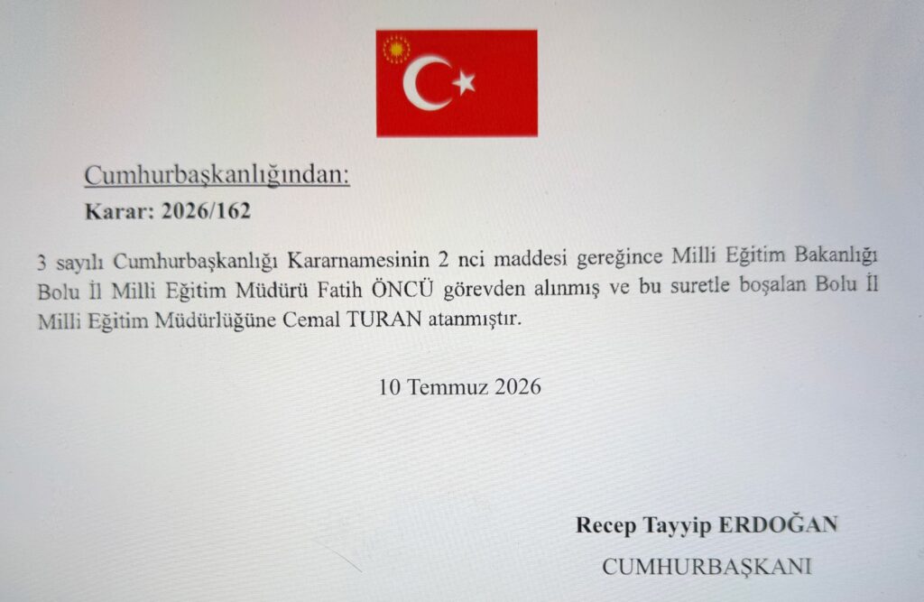 Görevden alma ve Atamalar Resmi Gazete'de