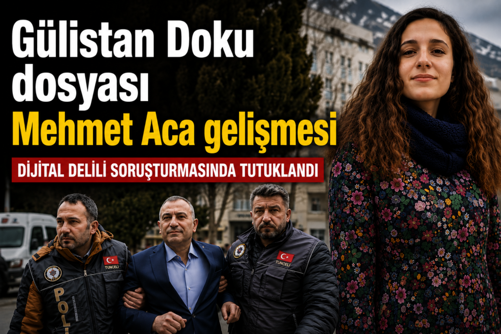 Gülistan Doku dosyasında Mehmet Aca gelişmesi! Dijital delil soruşturmasında tutuklandı