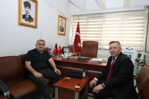 AÇÜ Rektörü Aydın’dan Valilik Basın Müdürü Keskin’e ziyaret