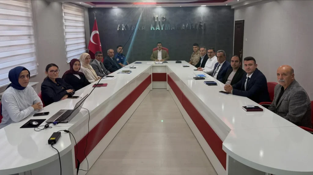 Akyaka'da kurum amirleri toplantısı gerçekleştirildi