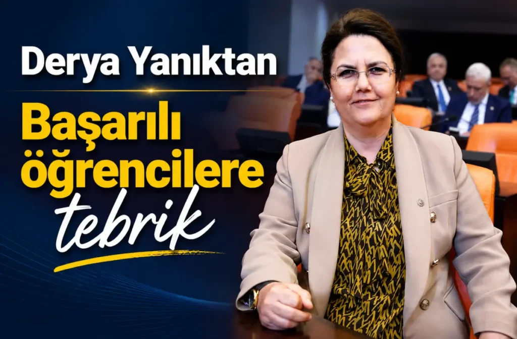 Derya Yanık'tan Osmaniyeli LGS şampiyonlarına tebrik
