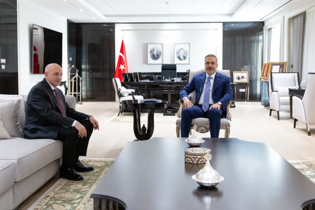 Dışişleri Bakanı Fidan, Ankara İl Emniyet Müdürü Yüksek'i kabul etti