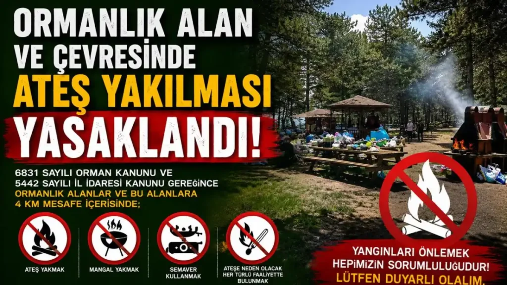 Kars'ta orman yangınlarına karşı sıkı tedbirler