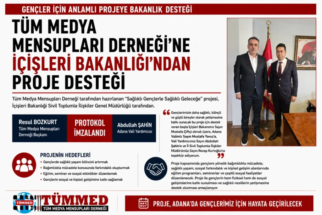 Tüm Medya Mensupları Derneği'ne İçişleri Bakanlığından proje desteği
