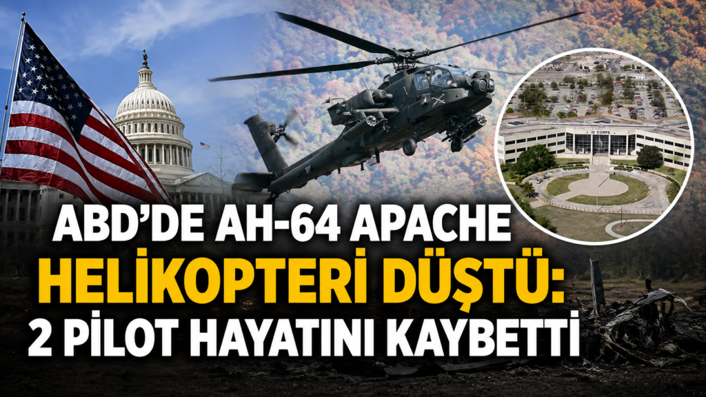 ABDde AH-64 Apache Helikopteri Düştü 2 Pilot Hayatını Kaybetti