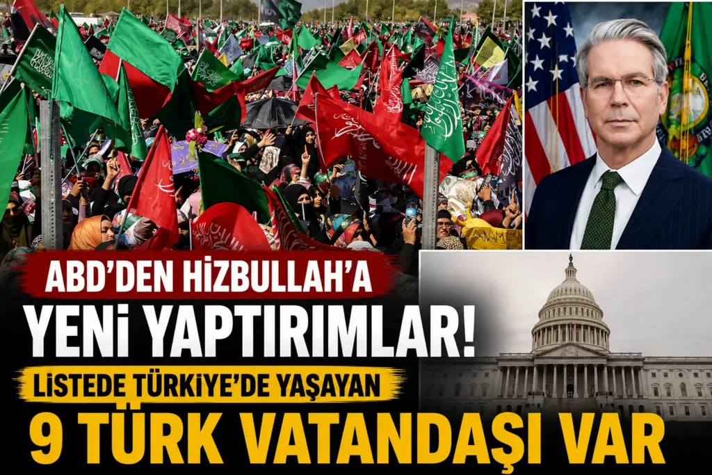 ABDen Hizbullaha yeni yaptırımlar Listede Türkiyede yaşayan 9 Türk vatandaşı var