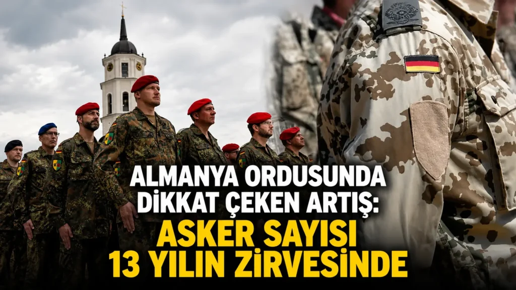 Almanya ordusunda dikkat çeken artış Asker sayısı 13 yılın zirvesinde