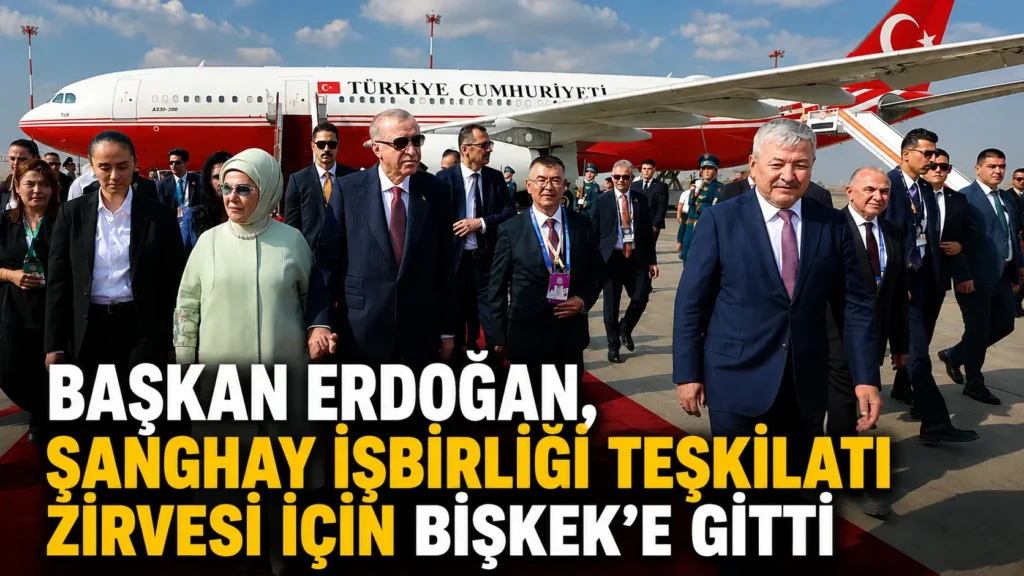 BAŞKAN ERDOĞAN, ŞANGHAY İŞBİRLİĞİ TEŞKİLATI ZİRVESİ İÇİN BİŞKEKE GİTTİ (2)