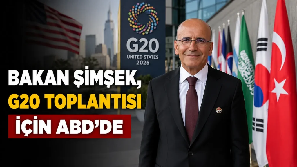 Bakan Şimşek, G20 toplantısı için ABDde (1)