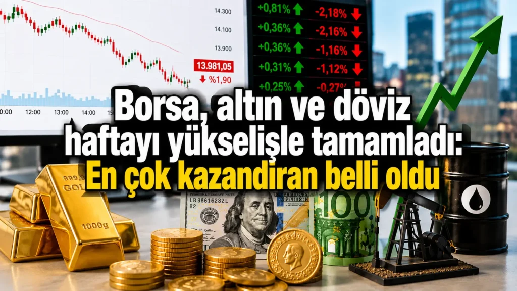 Borsa, altın ve döviz haftayı yükselişle tamamladı En çok kazandıran belli oldu