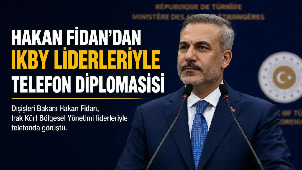 Hakan Fidandan IKBY liderleriyle telefon diplomasisi