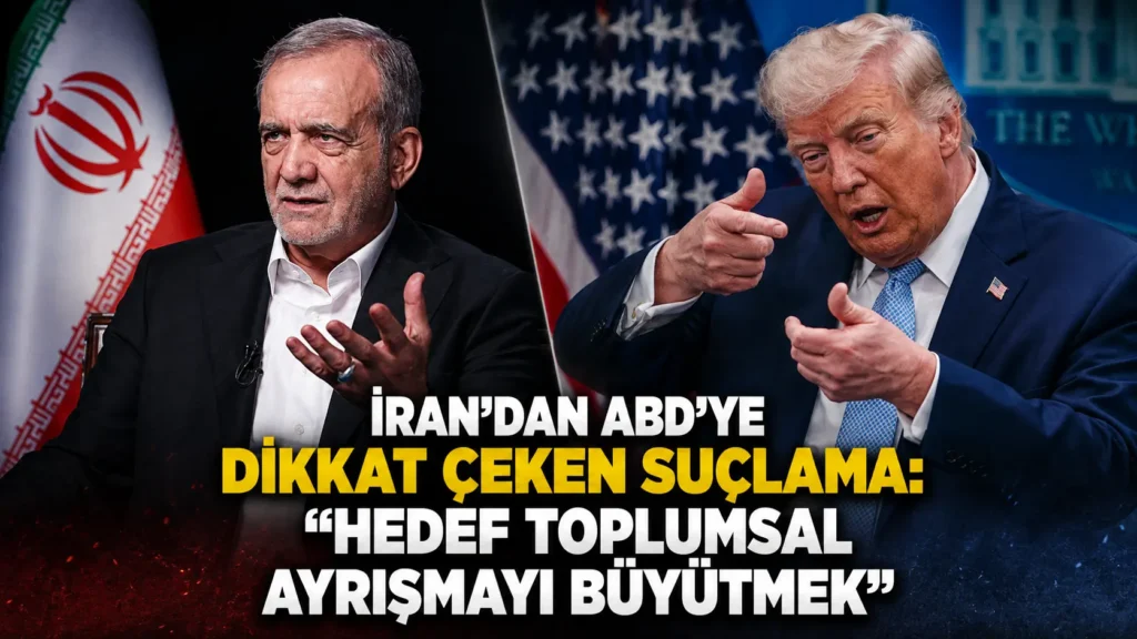İrandan ABDye dikkat çeken suçlama Hedef toplumsal ayrışmayı büyütmek