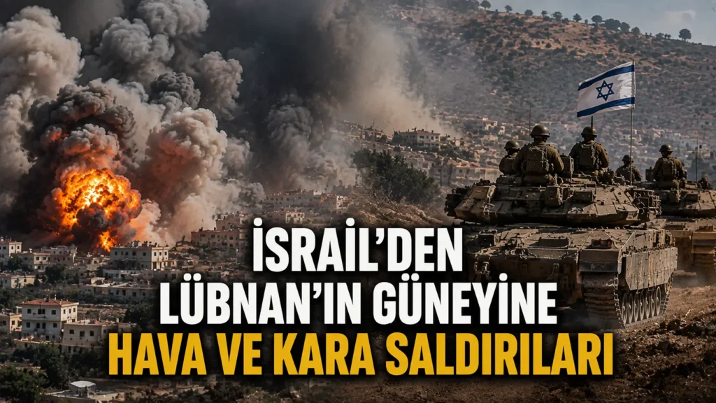 İsrailden Lübnanın güneyine hava ve kara saldırıları