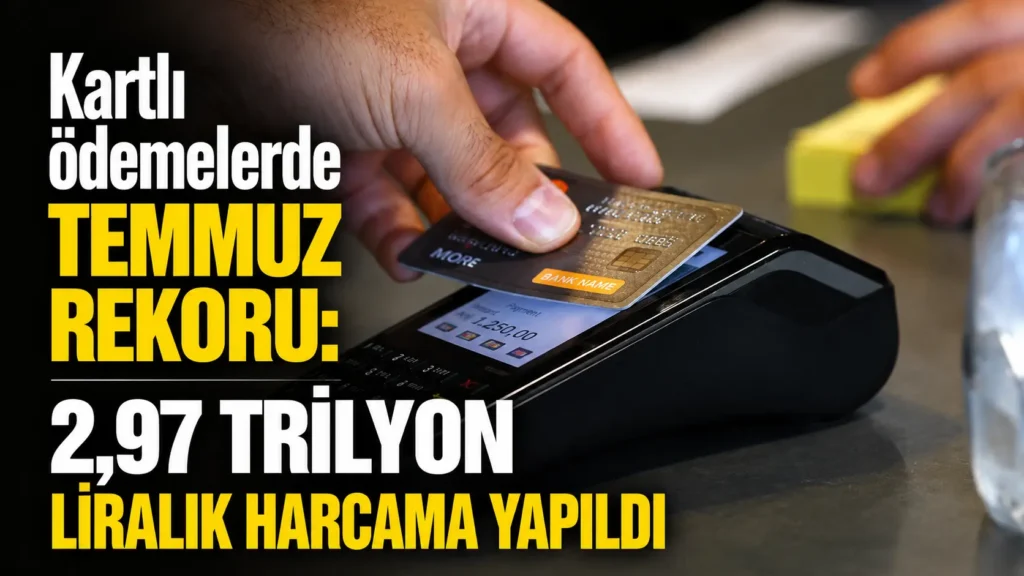 Kartlı ödemelerde temmuz rekoru 2,97 trilyon liralık harcama yapıldı (1)