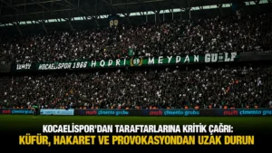 Kocaelispordan Taraftarlarına Kritik Çağrı Küfür, Hakaret ve Provokasyondan Uzak Durun