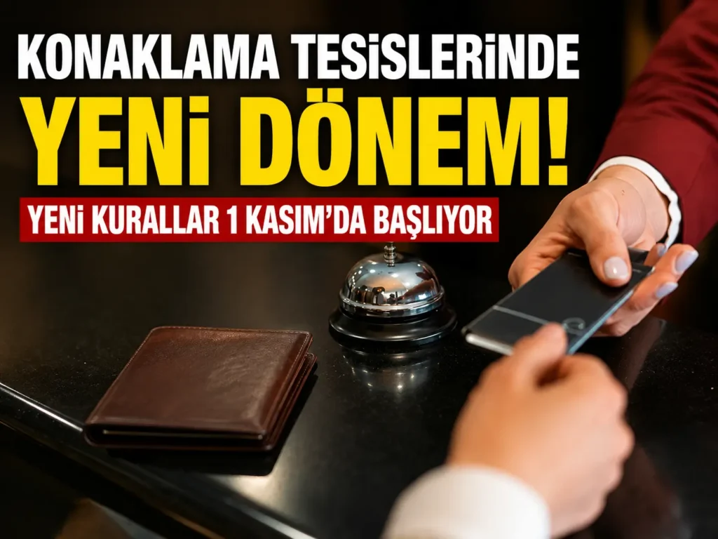 Konaklama Tesislerinde Yeni Dönem! Yeni Kurallar 1 Kasımda Başlıyor