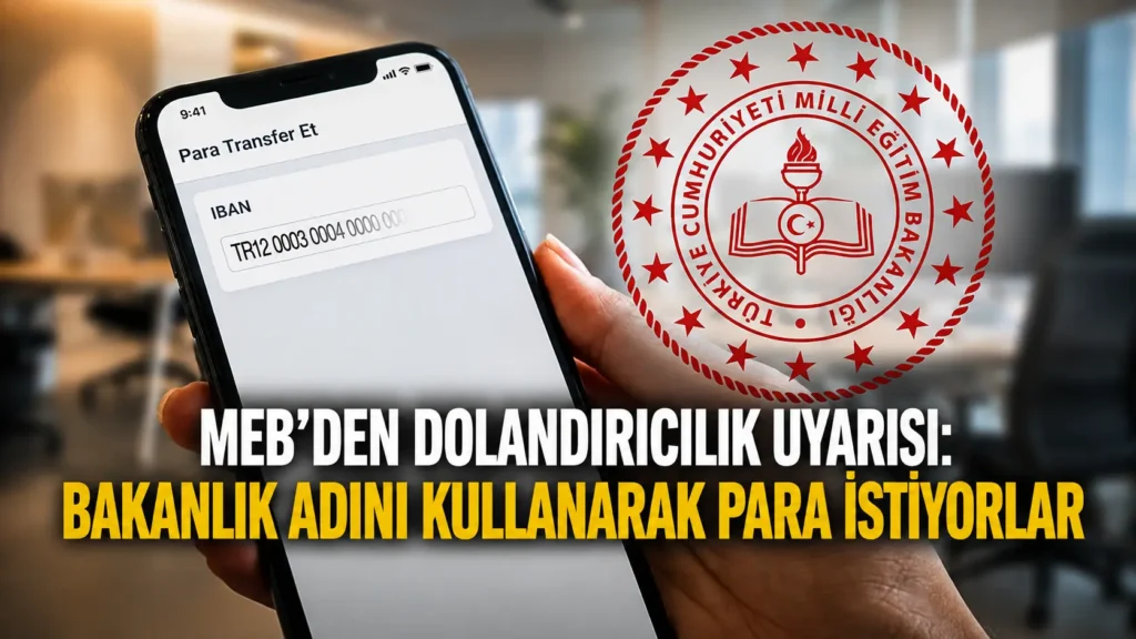 MEBden Dolandırıcılık Uyarısı Bakanlık Adını Kullanarak Para İstiyorlar