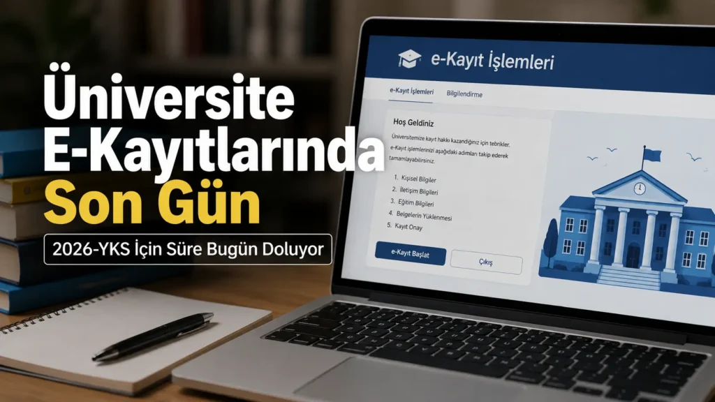 Üniversite E-Kayıtlarında Son Gün 2026-YKS İçin Süre Bugün Doluyor (2)